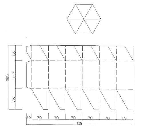 六角形箱の展開図はどんな形？組み立て方を画像6枚付きで解説